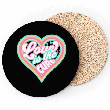 Discover LOVE IS THE CURE (pink) Coasters