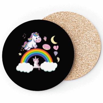 Discover unicorn rainbow Coasters