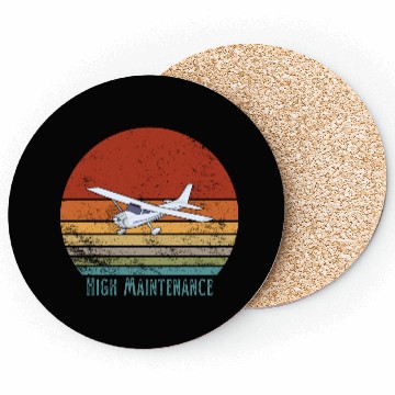 Discover Retro Small Aircraft - High Maintenance Coasters