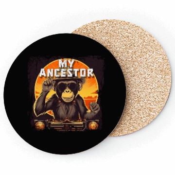 Discover My Ancestor Monkey Coasters