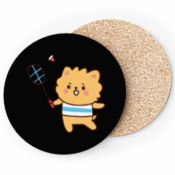 Discover Badminton Bear Lion Dog Cat Coasters