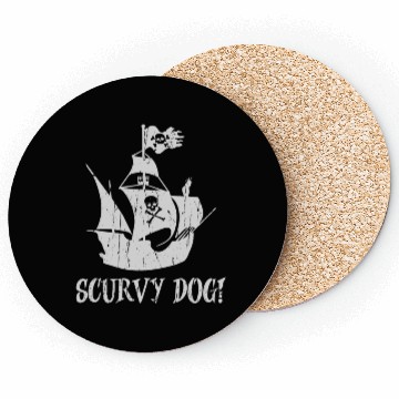 Discover Scurvy dog! - Pirate Coasters
