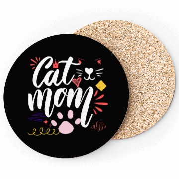 Discover lover Cat mom, Best Cat Mom, Cats Mommy Coasters