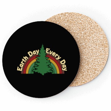 Discover Earth Day Everyday Nature Conservation Awareness Coasters