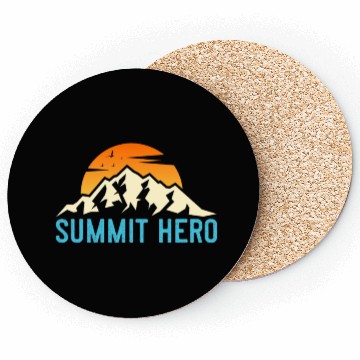 Discover Summit Hero Climbers Mountaineering Mountain Guide Coasters