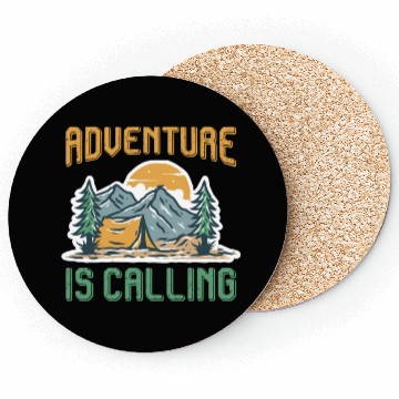 Discover Adventure is calling Mountain lover Hiking Coasters