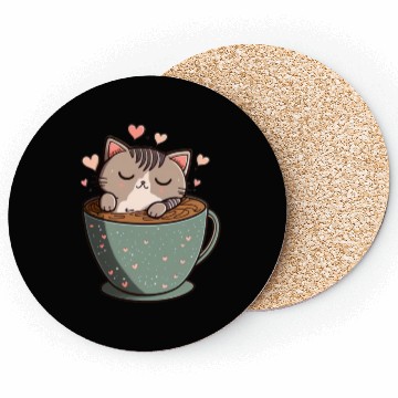 Discover Caffeine Kitties A Sweet Valentines Day Gift Coasters