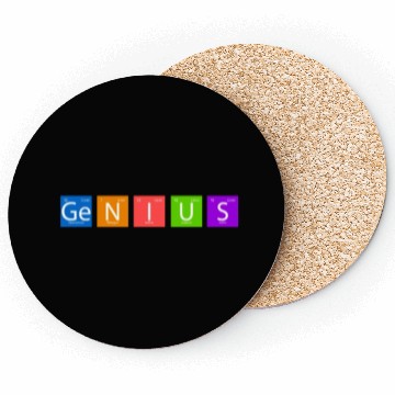 Discover Genius Chemistry Chemical Elements Periodic Table Coasters