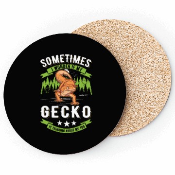 Discover Gecko Gift Leopard Coasters