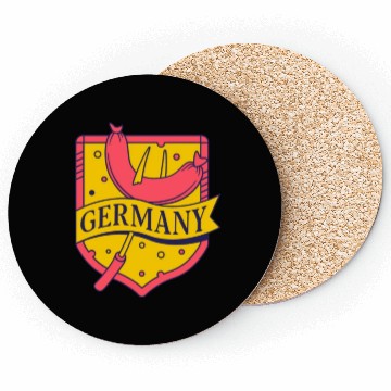 Discover unique funny Germany Flag , German sausages Coasters
