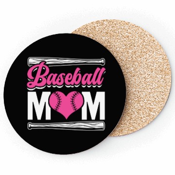 Discover Baseball Mom Athletic Player Mother's Day Baseball Coasters