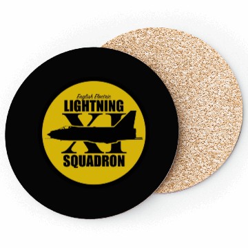 Discover English Electric Lightning 11th Squadron yellow Coasters