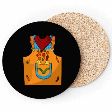 Discover Funny Farmer Farm Costume For Halloween Coasters