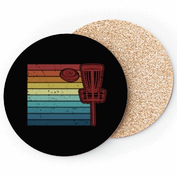 Discover Retro Frisbee Buddy Player Pro Professional Disc Coasters