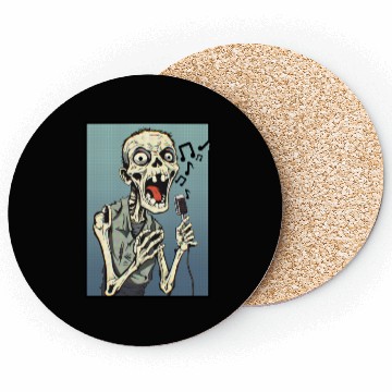 Discover Zombie Singer Coasters