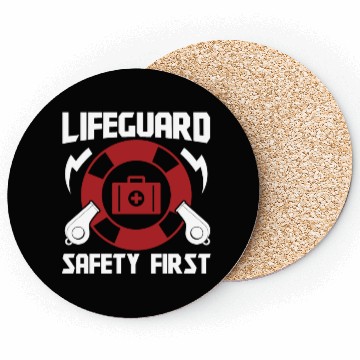 Discover Lifeguard safety first pool guard sea rescuer Coasters