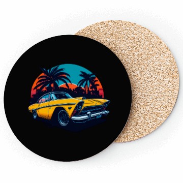 Discover Classic car illustration Coasters