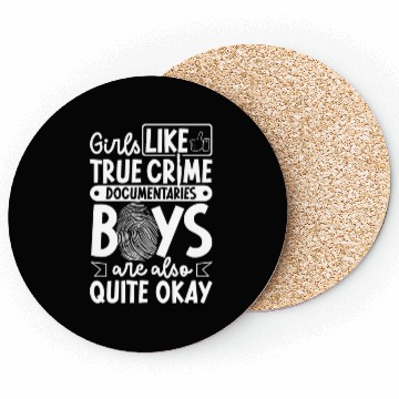 Discover True Crime Murder Spy Crime Interest Gift Idea Coasters