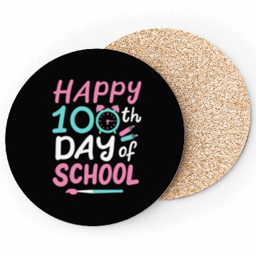 Discover 100th Day Of School Teacher Student Coasters