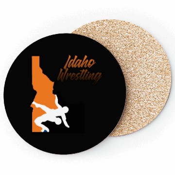 Discover Idaho Wrestling (State Colors) Coasters
