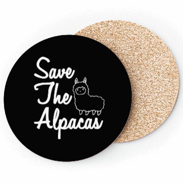 Discover Save The Alpacas I Alpaca Coasters