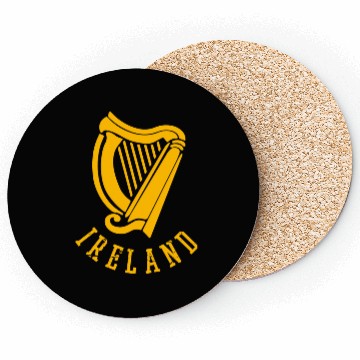 Discover Irish Celtic Harp Medieval Emblem Of Ireland Coasters