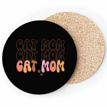 Discover Cat Mom Quotes Coasters