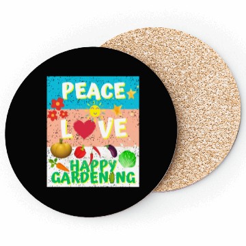Discover Happy Gardening Coasters design for him gift idea