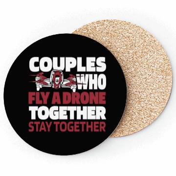 Discover Drone Pilot Couple Coasters