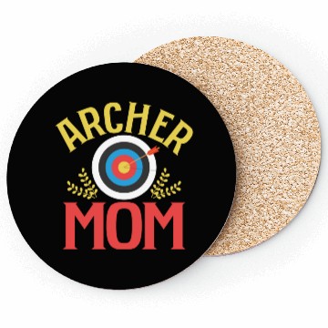 Discover Archer Mom Archery Target Bow & Arrows Coasters