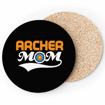Discover Archer Mom Bow & Arrows Target Archery Coasters