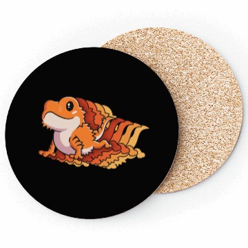 Discover Retro Gift For Bearded Dragon Owner Lizard Lover Coasters