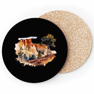 Discover Bryce Canyon Watercolor Wonderland Coasters
