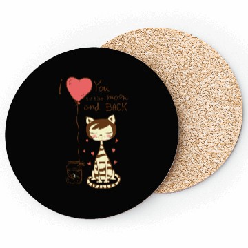 Discover 1202 cat card Coasters