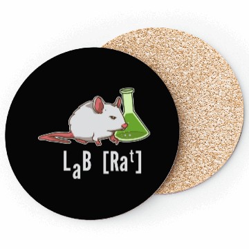 Discover Lab Rat Science Chemistry Professor Laboratory Coasters