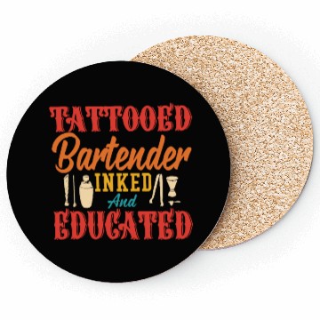 Discover tattooed bartender inked and educated Coasters