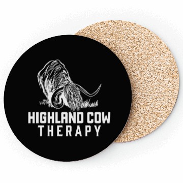Discover Highland Cow Therapy Coasters