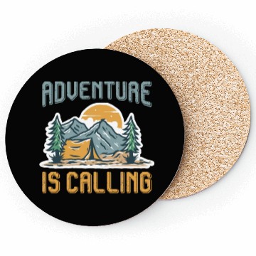 Discover Adventure is calling Mountain lover Hiking Coasters