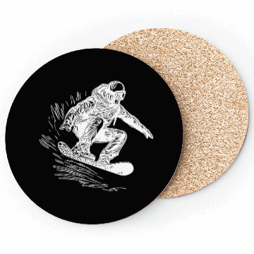 Discover Snowboarding Jump Style Crass Snowboard Move Coasters