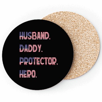 Discover Husband Daddy Protector Hero Coasters