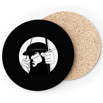 Discover True Archers Shoot Longbow in Black green Coasters