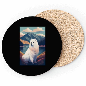 Discover Samoyed Nature Coasters