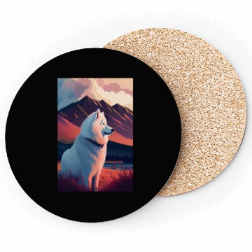 Discover Samoyed Nature Coasters