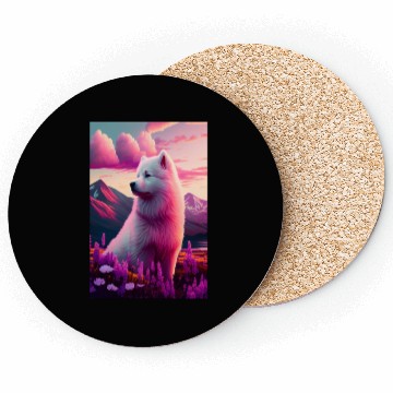 Discover Samoyed Nature Coasters