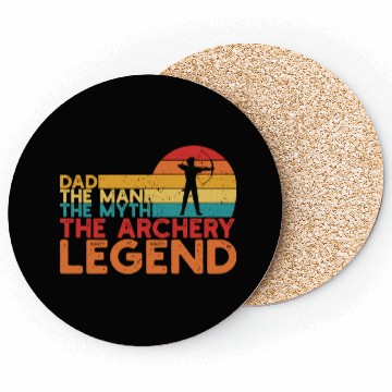 Discover Dad Archery Legend hipster Coasters