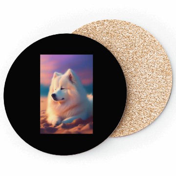 Discover Samoyed Nature Coasters