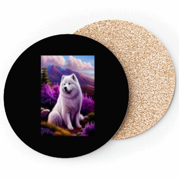 Discover Samoyed Nature Coasters
