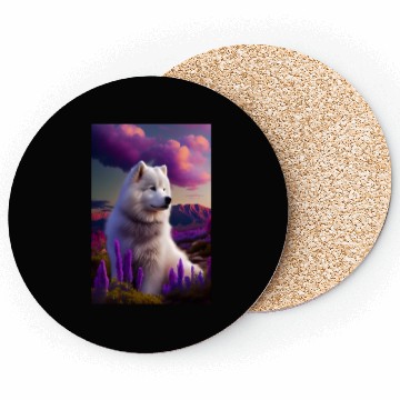 Discover Samoyed Nature Coasters