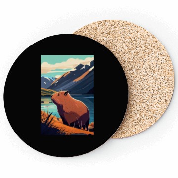 Discover Capybara Nature Capibara Coasters