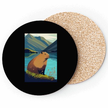 Discover Capybara Nature Capibara Coasters